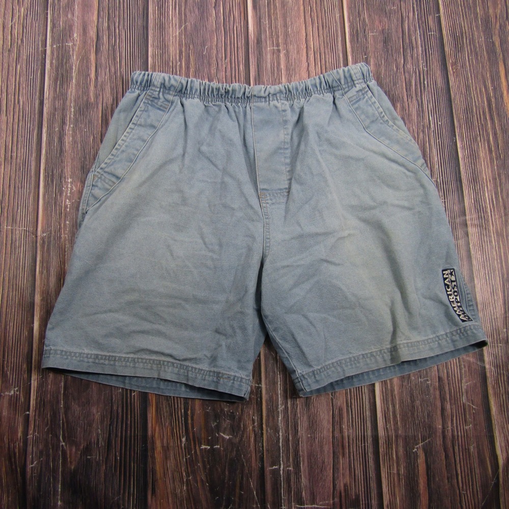American Outpost Denim Shorts Mens Large Blue Elastic Waist Cotton Vintage